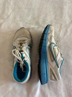 Nike Dual Fusion ST Women's Running Shoes White Blue 407847-101